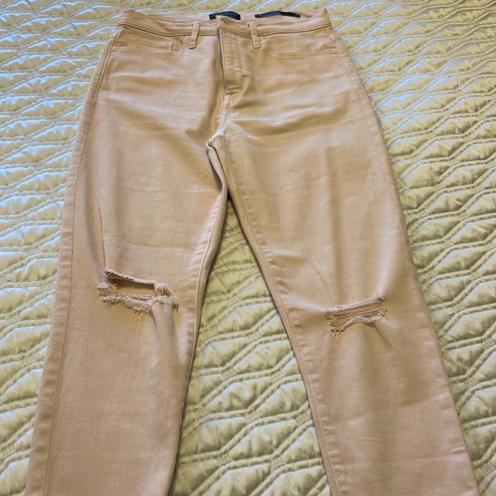 Light peach color jeans